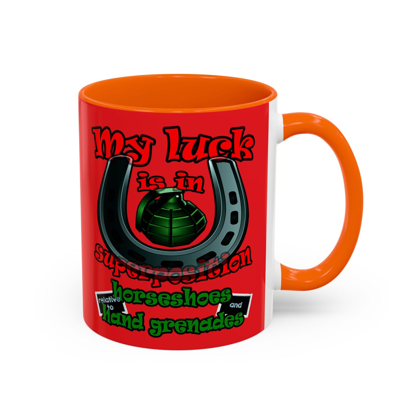my luck - Accent Mug (red)