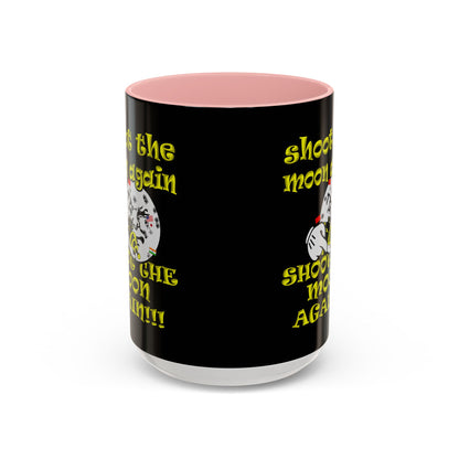 shoot the moon again - Accent Mug (black)