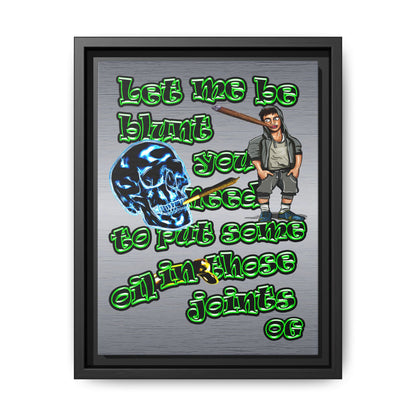og - framed canvas art (brushed nickel)