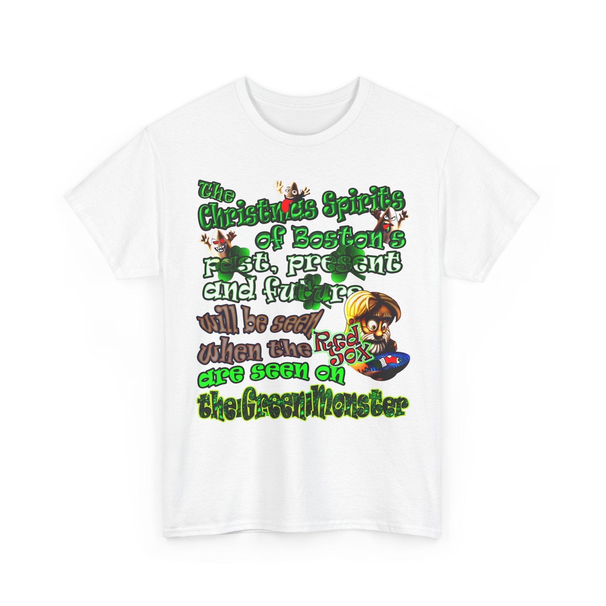 christmas spirits of boston - Unisex Heavy Cotton Tee