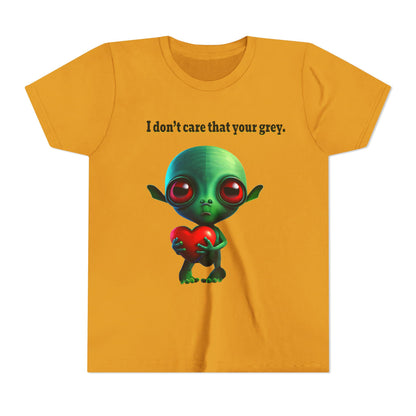 I don't care that your grey - Youth Short Sleeve Tee