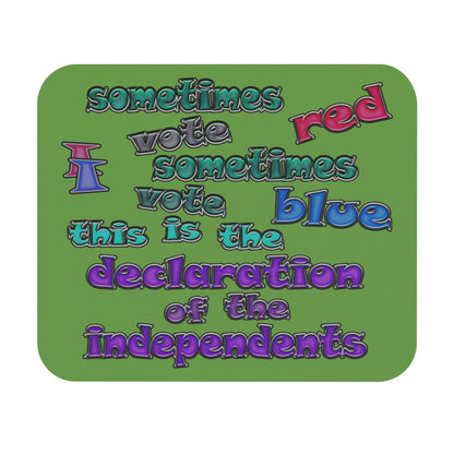 declaration of the independents - Mouse Pad (Rectangle) (green)