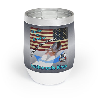 shoot for the stars - Chill Wine Tumbler (brushed nickel)