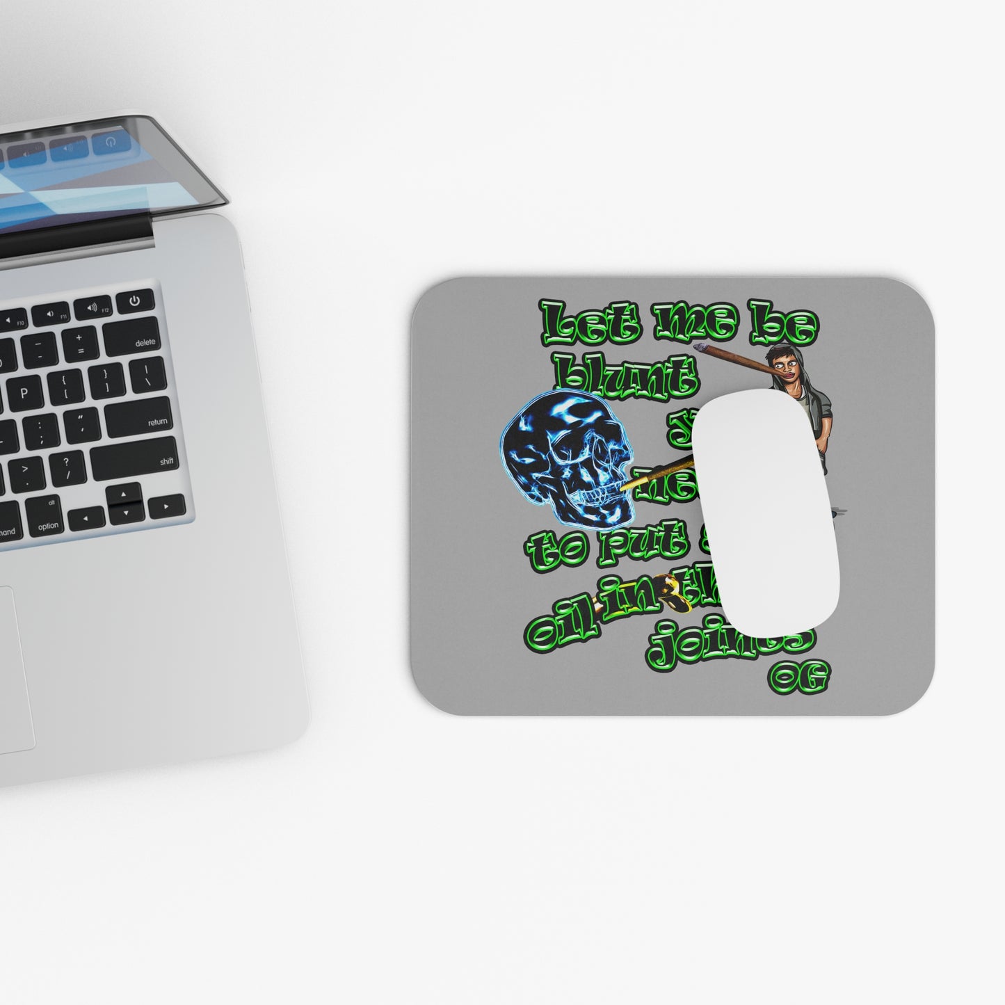 og - Mouse Pad (Rectangle) (light grey)