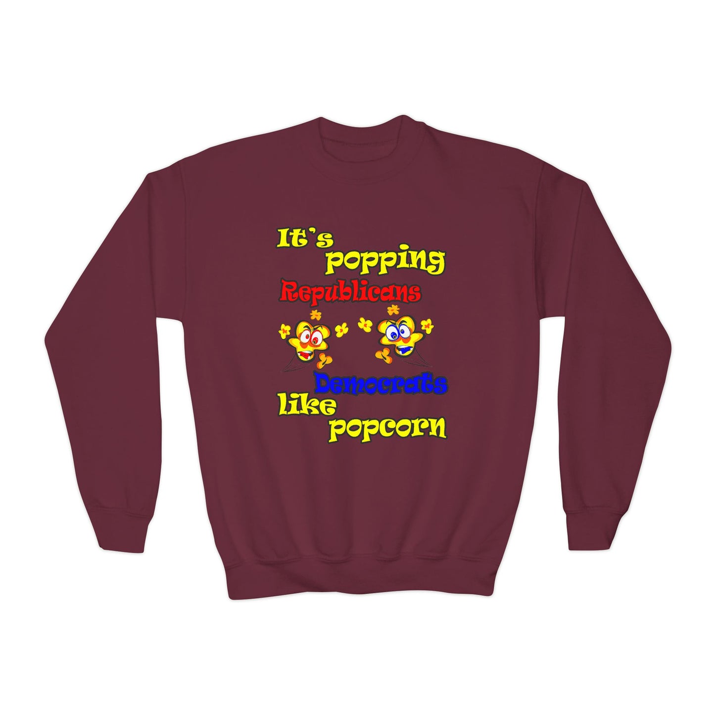 popping like popcorn - Youth Crewneck Sweatshirt