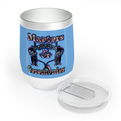 em cee squared - Chill Wine Tumbler (light blue)