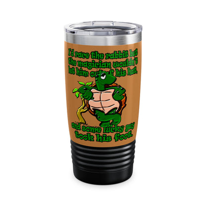 turtle race - Ringneck Tumbler, 20oz (light brown)