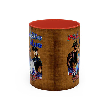 rw&b lives matter - Accent Mug (brown papyrus)