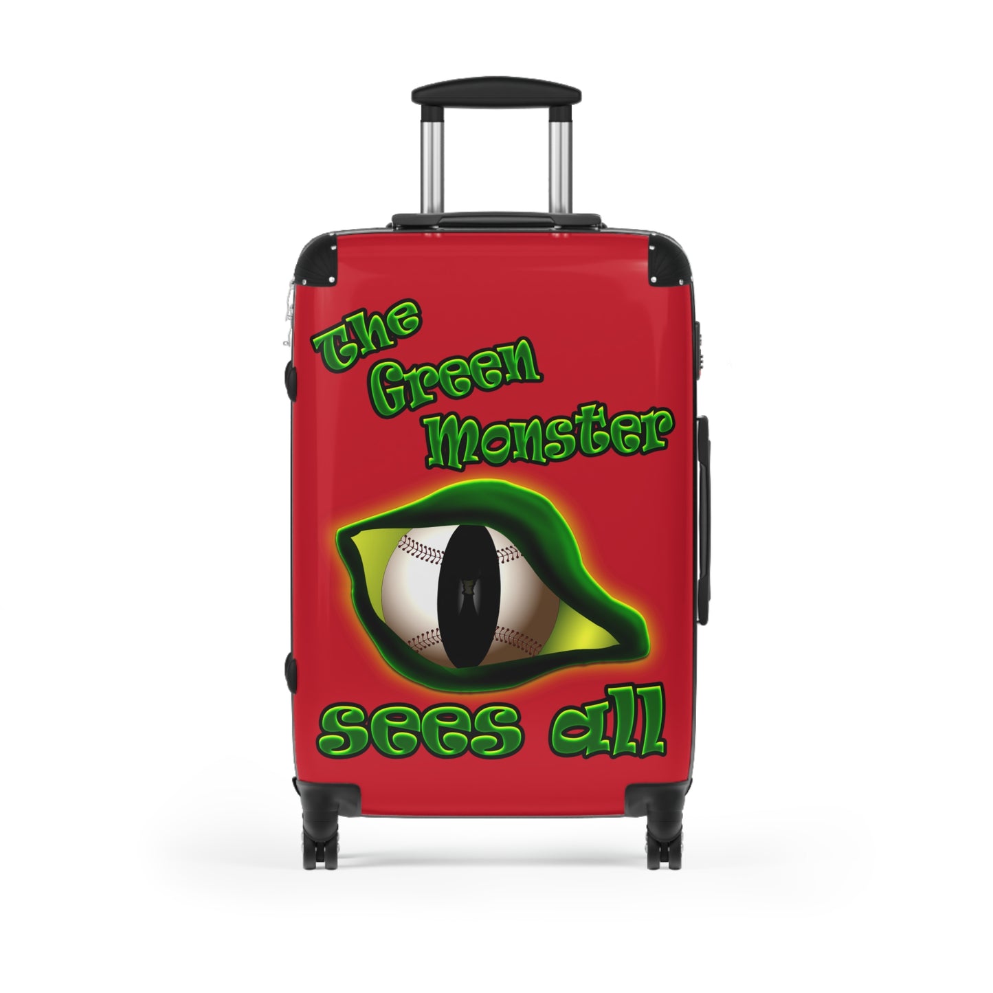 green monster - Suitcase (dark red)