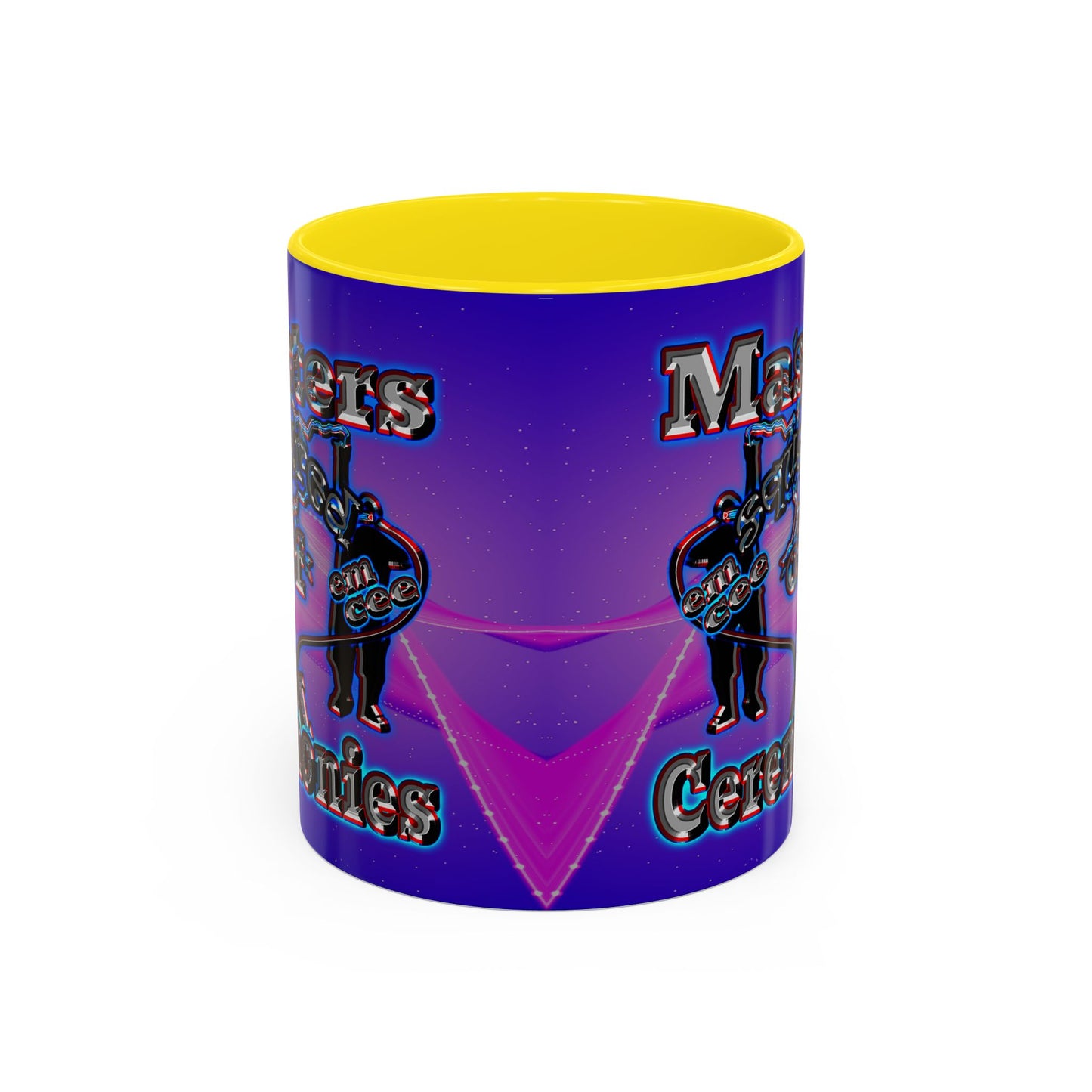 em cee squared - Accent Mug (purple-pink wave)