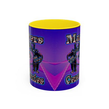 em cee squared - Accent Mug (purple-pink wave)