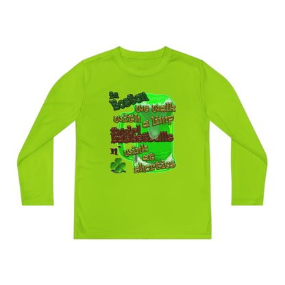 celtics logo - Youth Long Sleeve Competitor Tee