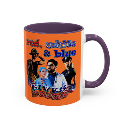 rw&b lives matter - Accent Mug (crusta)