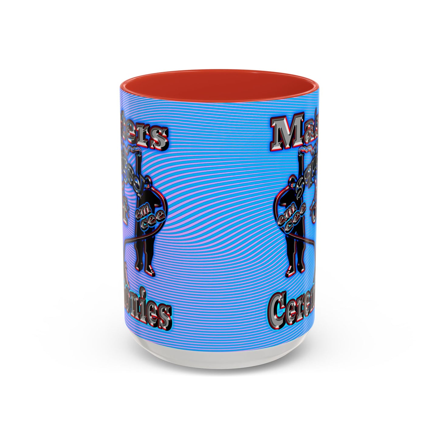 em cee squared - Accent Mug (light blue-purple wave)