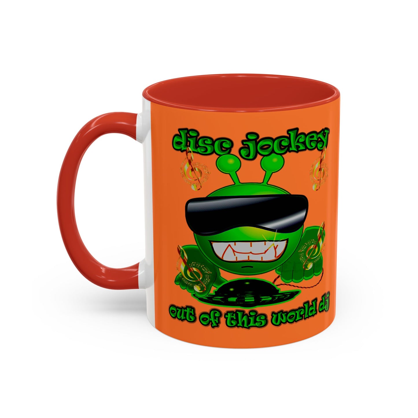 disc jockey - Accent Mug (crusta)