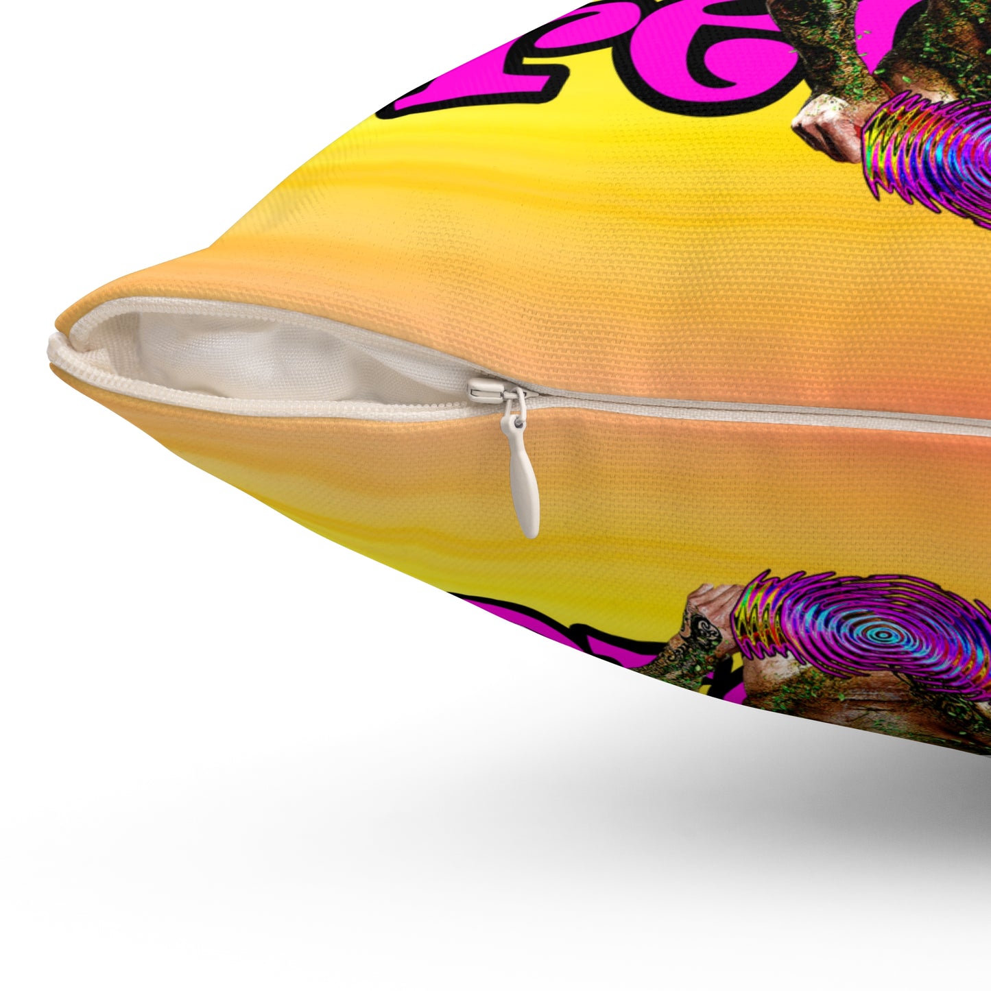 hoes b4 bros - Spun Polyester Square Pillow - (color blur)