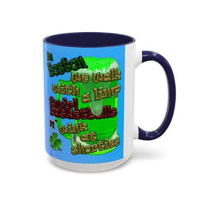 celtics logo - Accent Mug (light blue-purple wave)