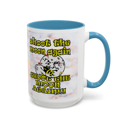 shoot the moon again - Accent Mug (white marble)