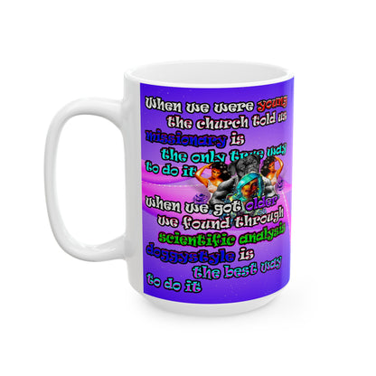 doggystyle - White Mug (purple-pink wave)