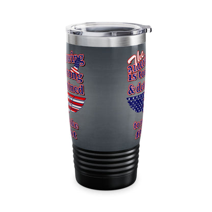 american wing - Ringneck Tumbler, 20oz (grey-light grey)