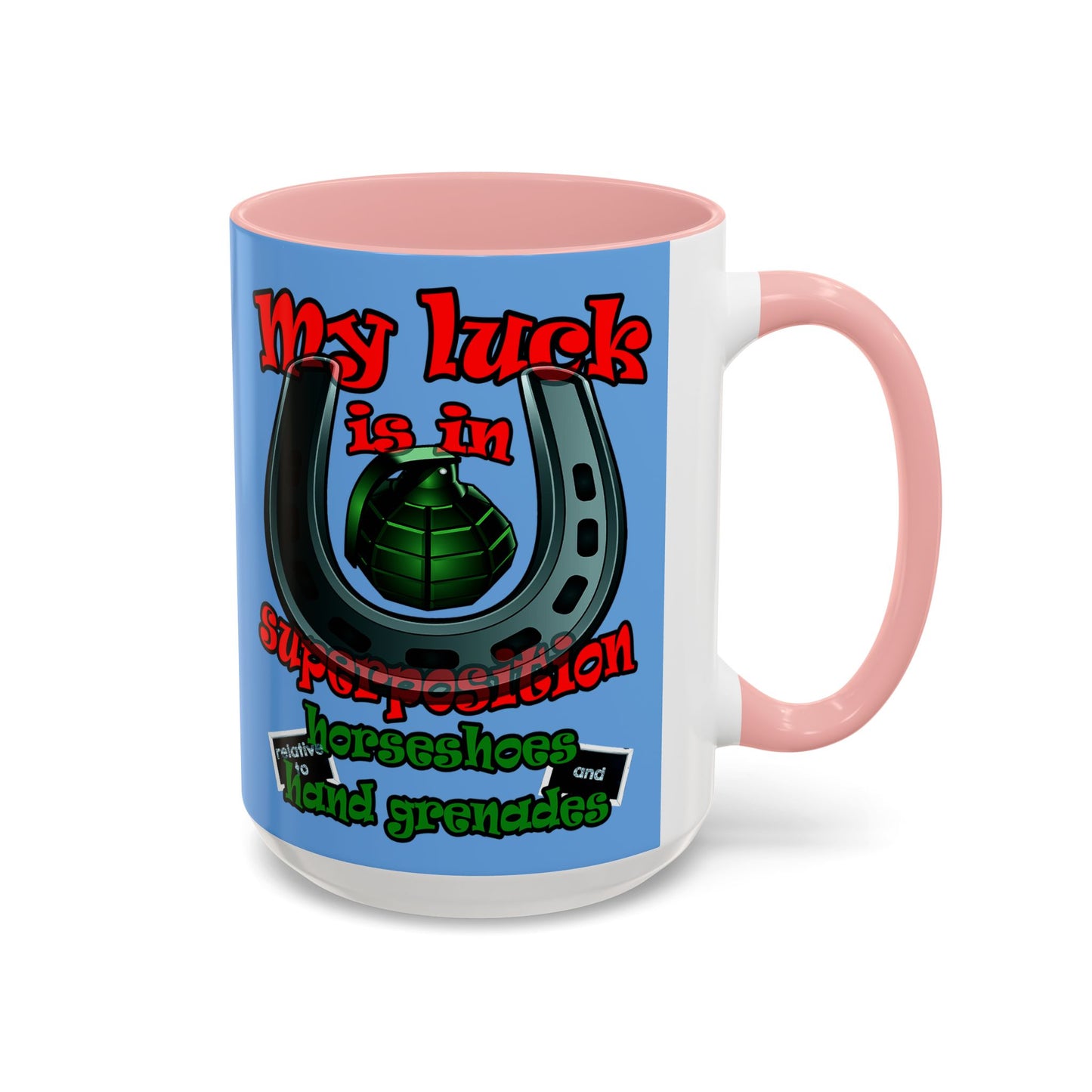 my luck - Accent Mug (light blue)