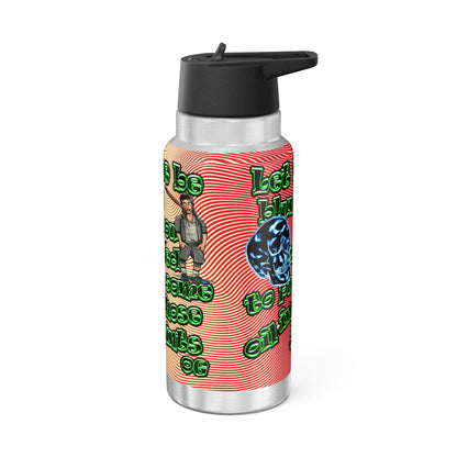 og - Gator Tumbler, 32oz  (yellow-orange wave)