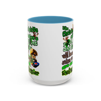 christmas spirits of boston - Accent Mug (white)