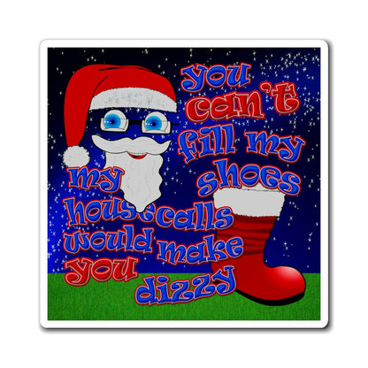 santa's shoes - Magnets - ('snoops' background)