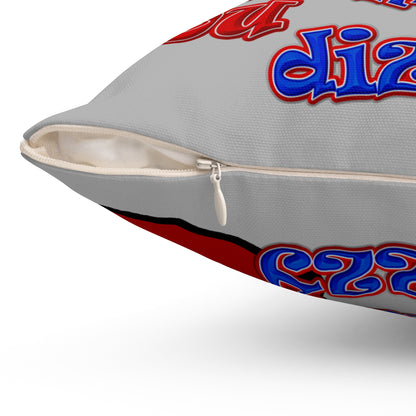 santa's shoes - Spun Polyester Square Pillow - (light grey)