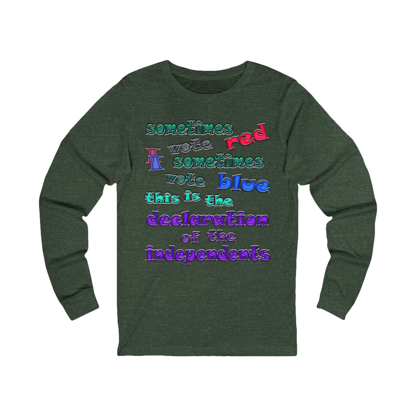 declaration of the independents - Unisex Jersey Long Sleeve Tee