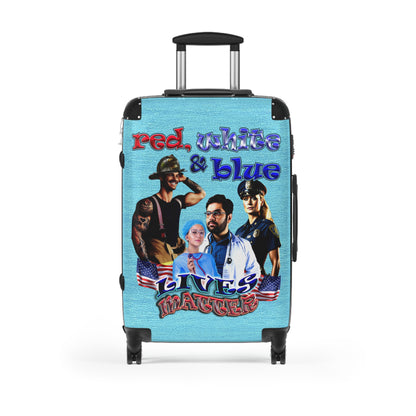 rw&b lives matter - Suitcase (faded blue)