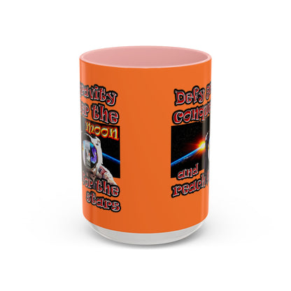 defy conquer reach - Accent Mug (crusta)