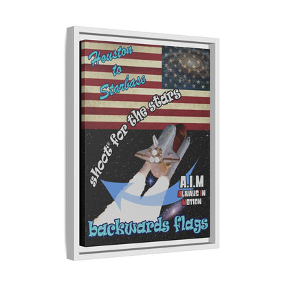 shoot for the stars - framed canvas art