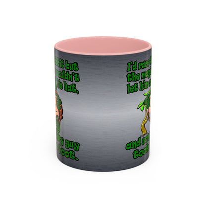 turtle race - Accent Mug (brushed nickel)