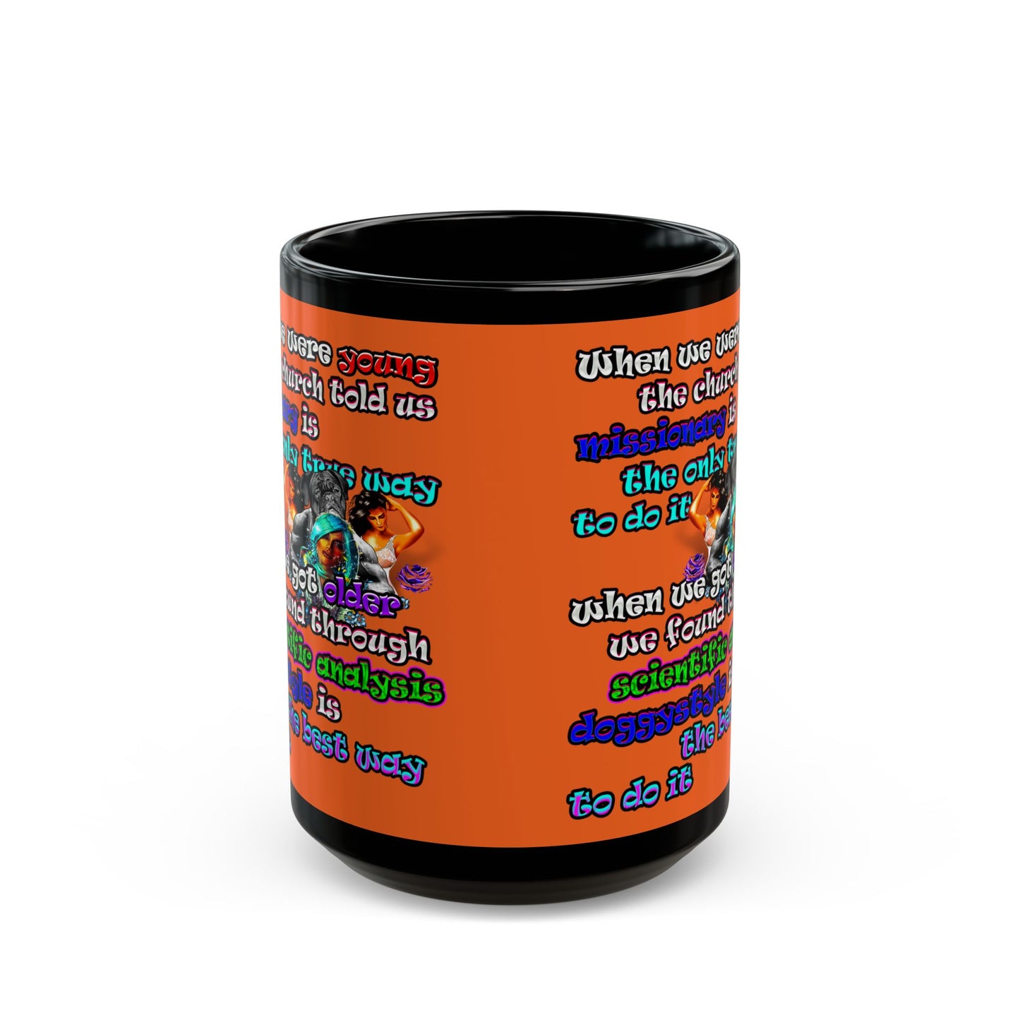 doggystyle - Black Mug (orange)