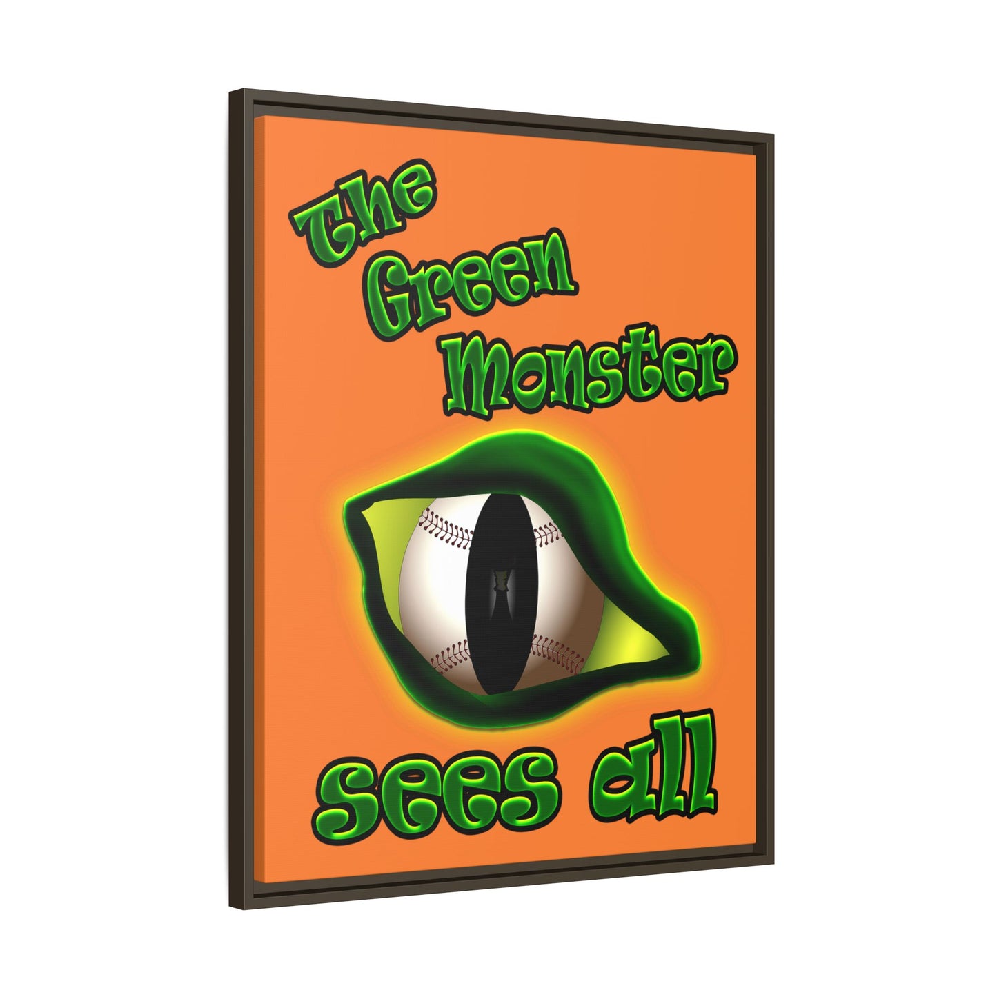 green monster - framed canvas art (crusta)