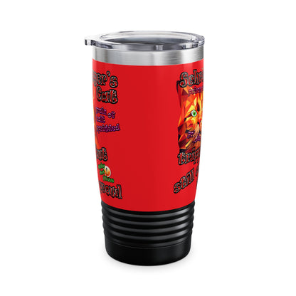 schrodinger's cat - Ringneck Tumbler, 20oz (red)
