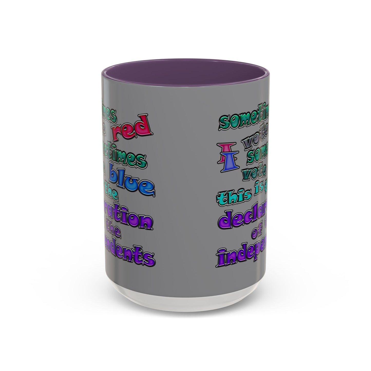 declaration of the independents - Accent Mug (grey)