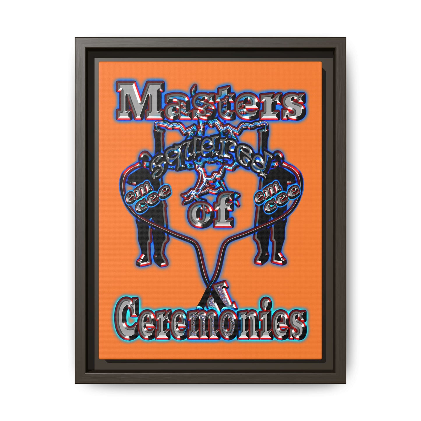 em cee squared - framed canvas art (crusta)