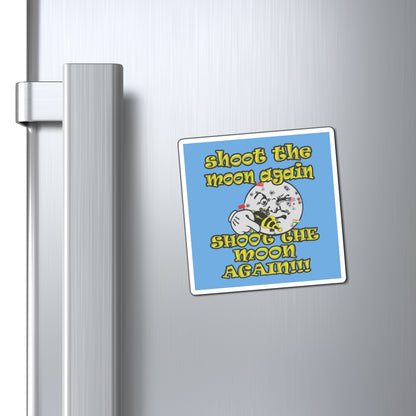 shoot the moon again - Magnets - (light blue)