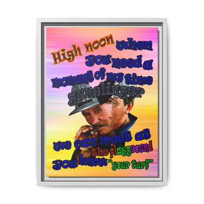 high noon - framed canvas art (color blur)
