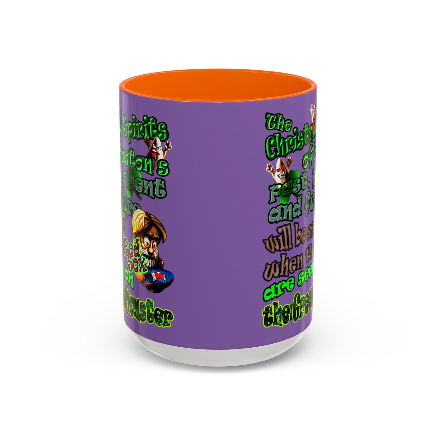 christmas spirits of boston - Accent Mug (light purple)