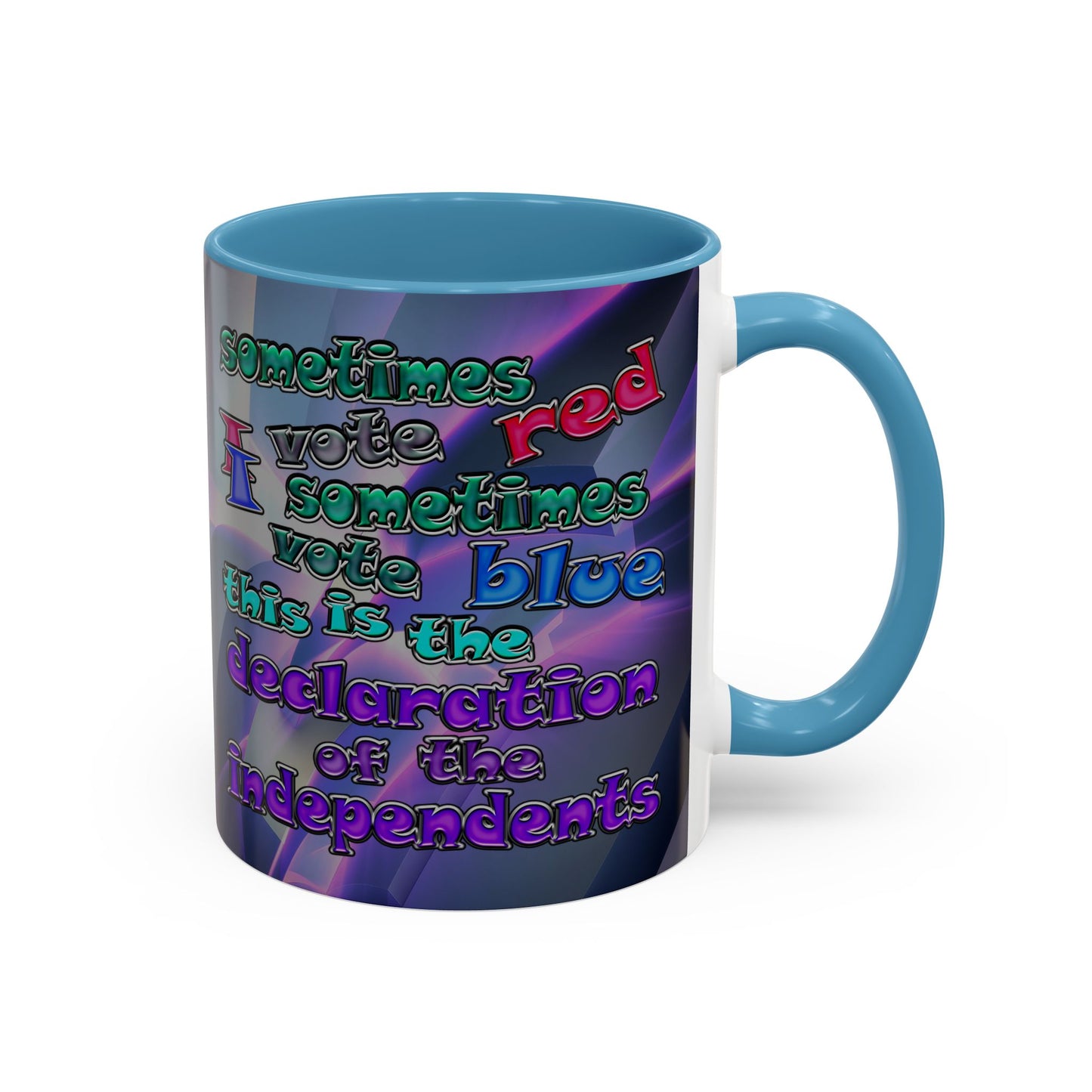 declaration of the independents - Accent Mug (grey-pink wave)
