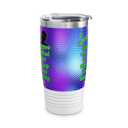 noticed you noticing - Ringneck Tumbler, 20oz (purple wave)