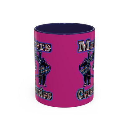 em cee squared - Accent Mug (pink)