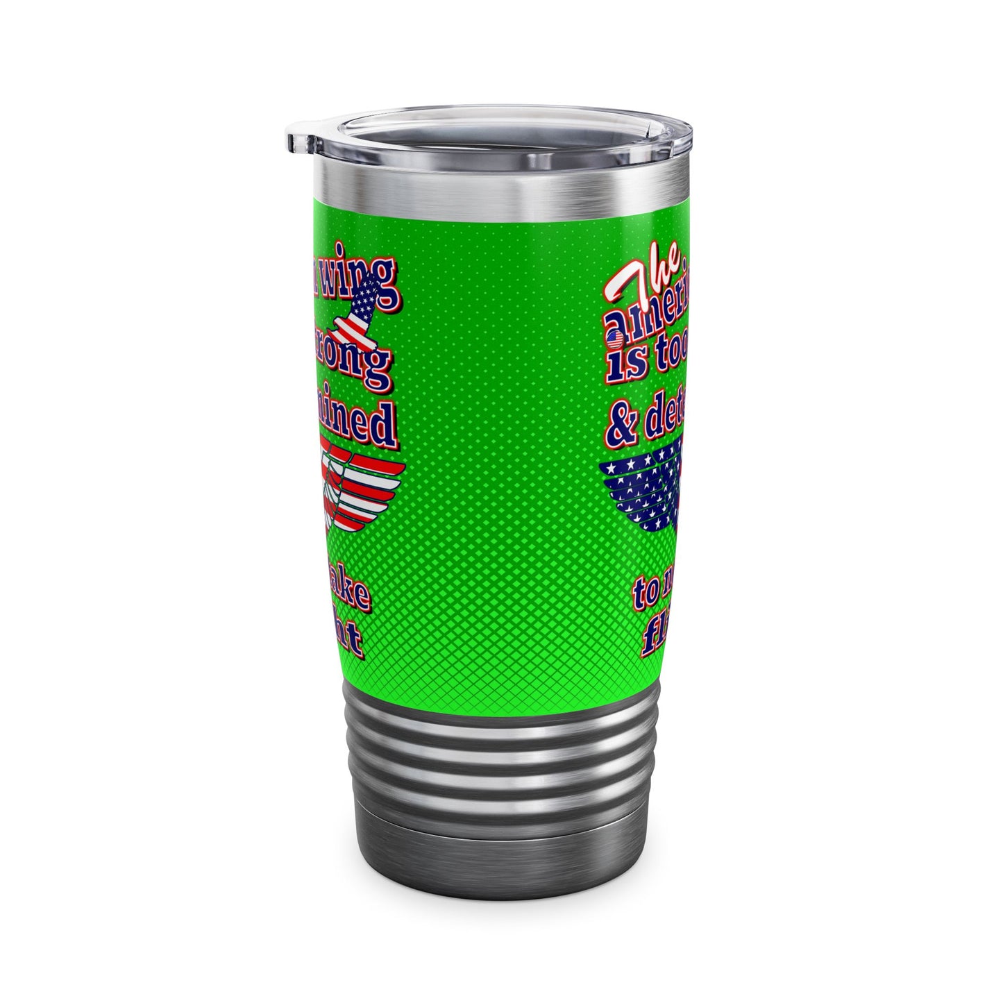 american wing - Ringneck Tumbler, 20oz (logo green)