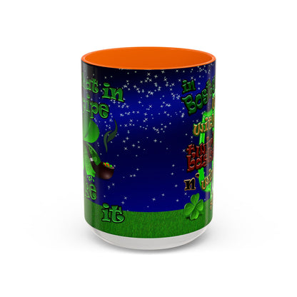 celtics logo - Accent Mug ('snoops' background)