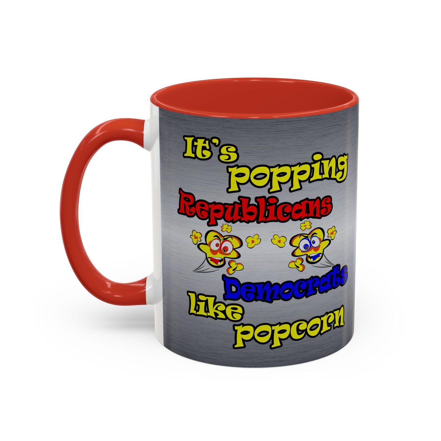 popping like popcorn - Accent Mug (brushed nickel)