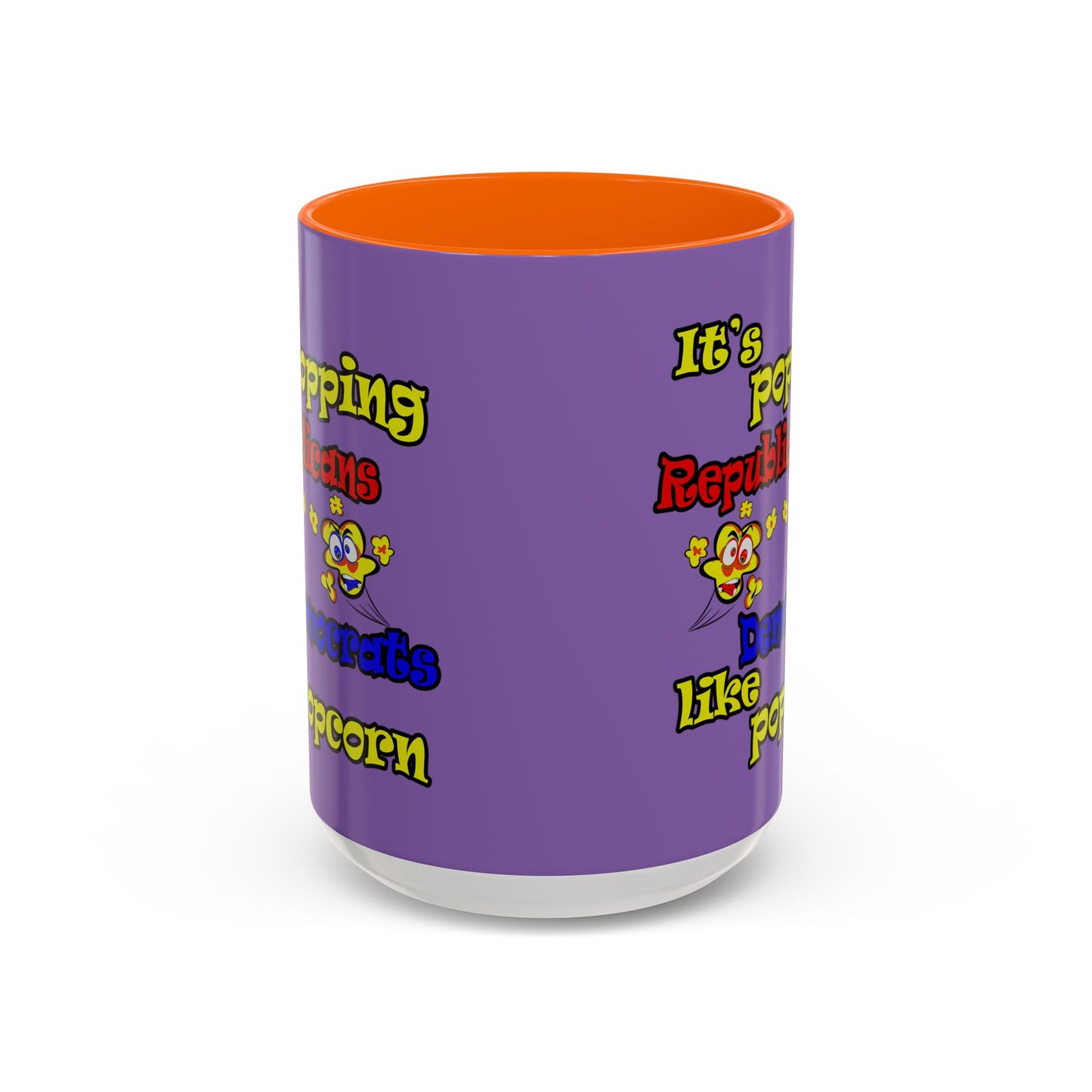 popping like popcorn - Accent Mug (light purple)