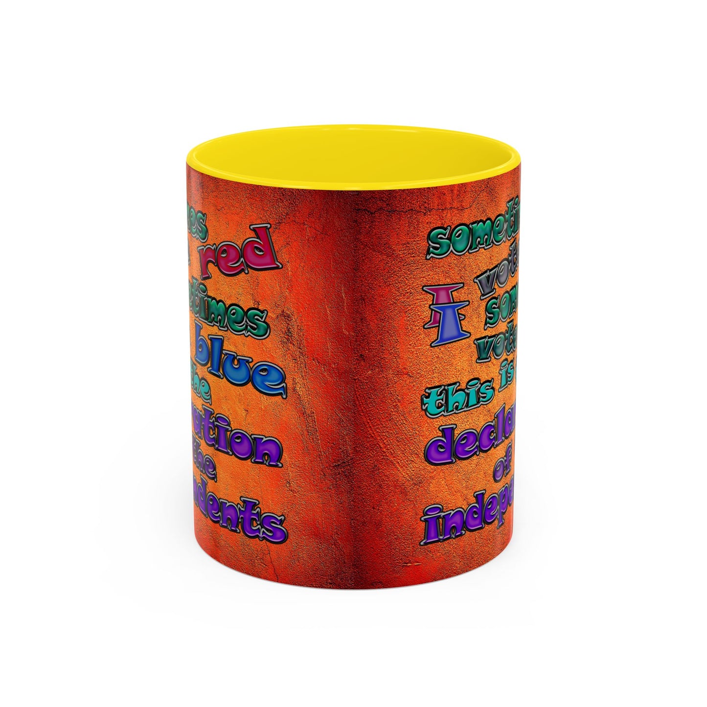 declaration of the independents - Accent Mug (burnt orange)